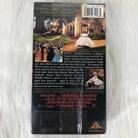 Gone‎ With the Wind VHS 1998 Digitally Re-Mastered - Picture 2 of 5
